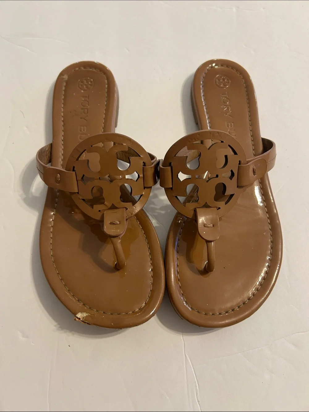 Tory Burch Brown Miller Thong Sandals size 7.5